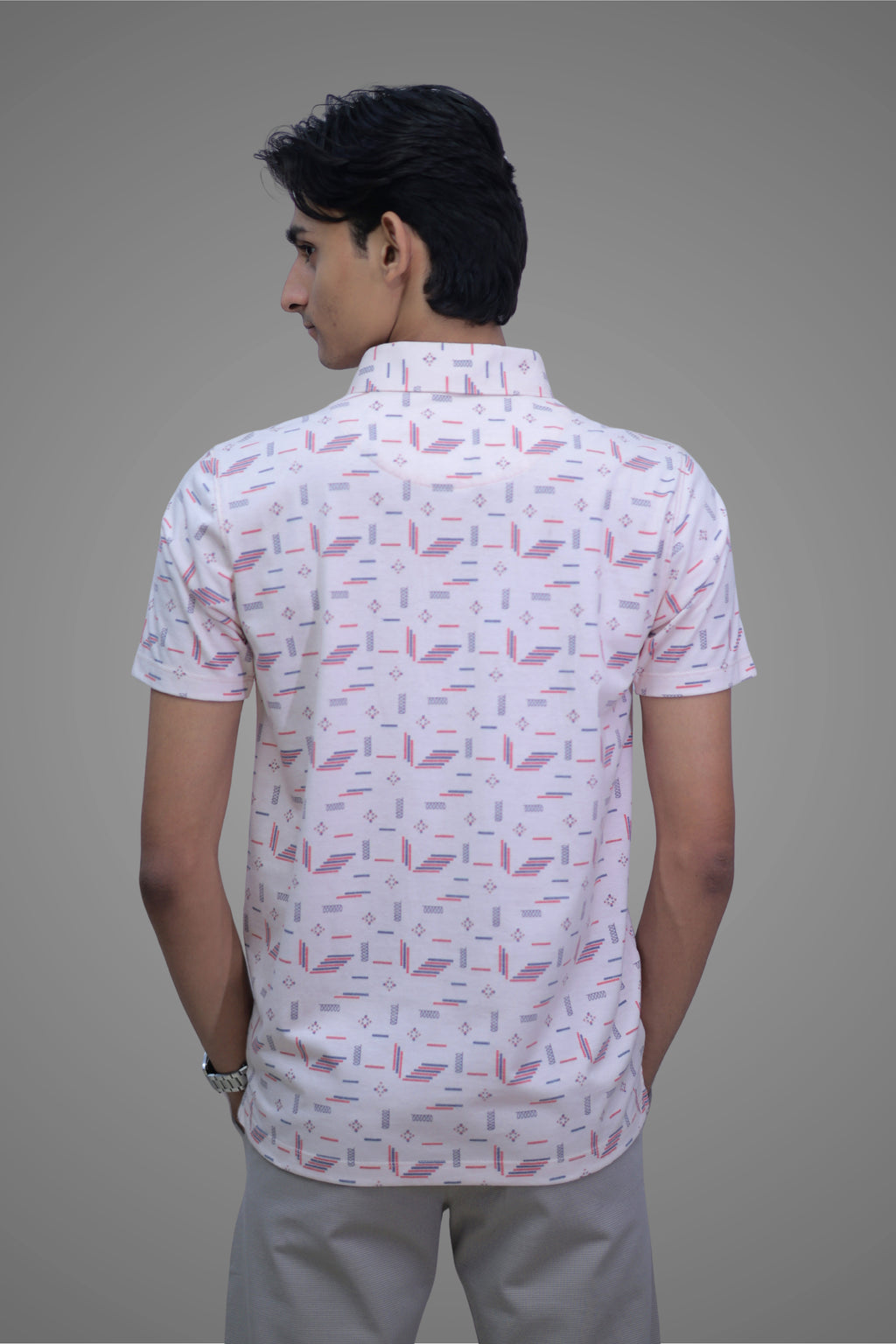 FORMAL OFFICE POLO - Random Print over Tinch of Print inspired by Classic Phone Games