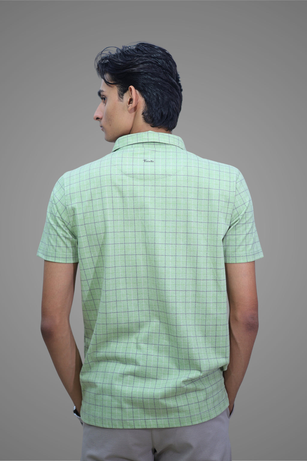 FORMAL OFFICE POLO - Classic Green Check Print inspired by Old Money