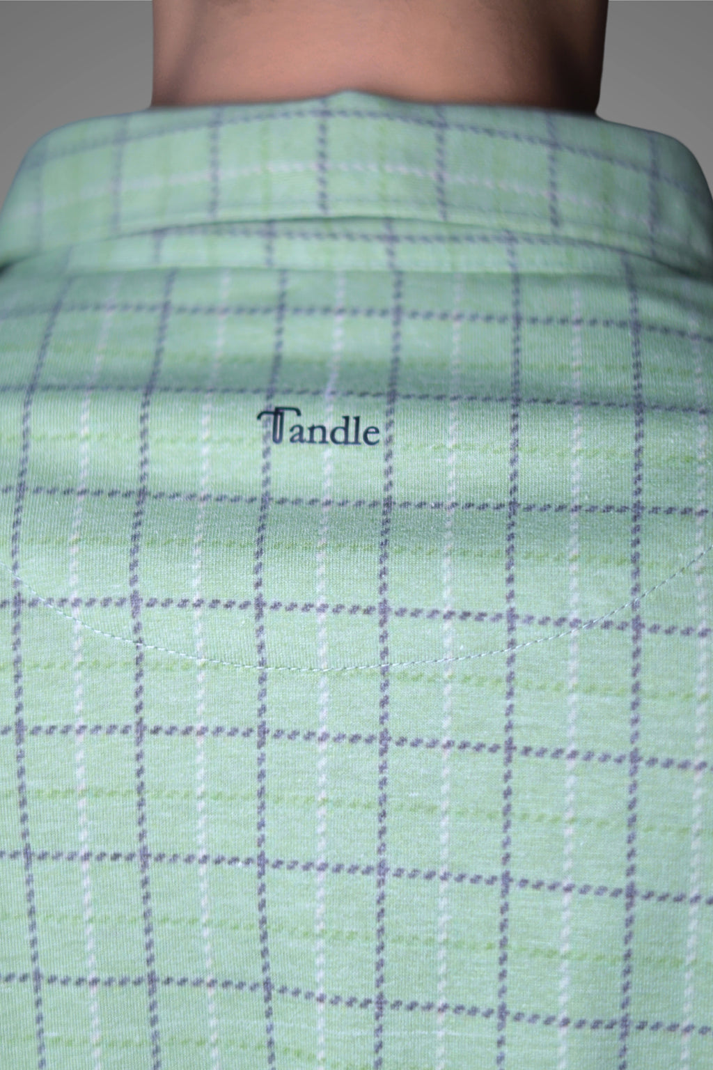 FORMAL OFFICE POLO - Classic Green Check Print inspired by Old Money