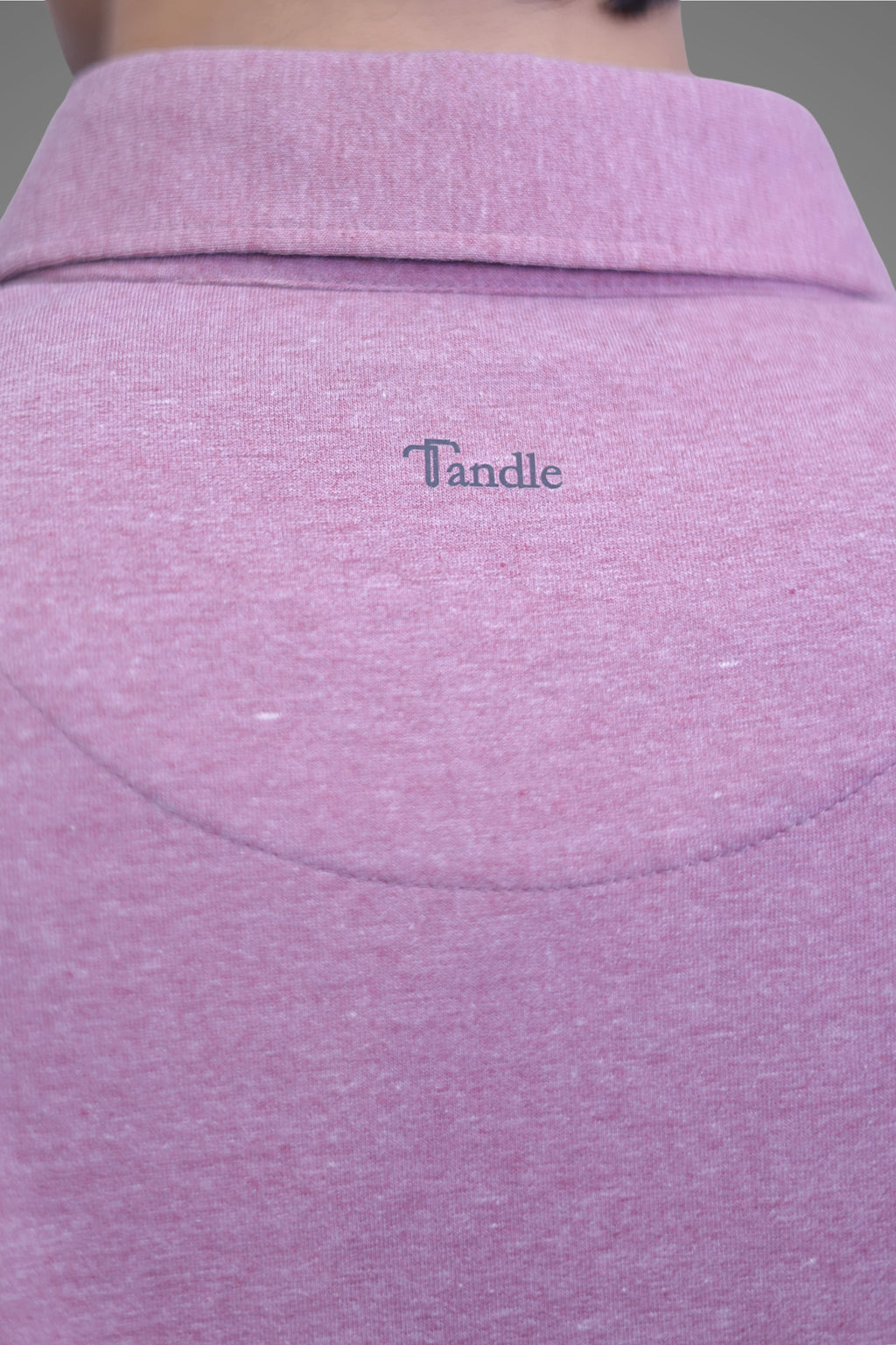 FORMAL OFFICE POLO -Light Purple Melange inspired by Retro Solid Series