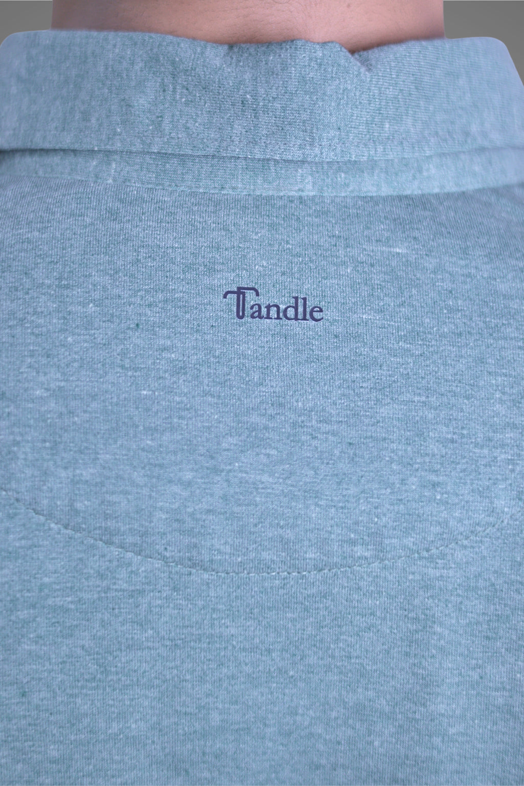 FORMAL OFFICE POLO -Dark Green Melange inspired by Retro Solid Series