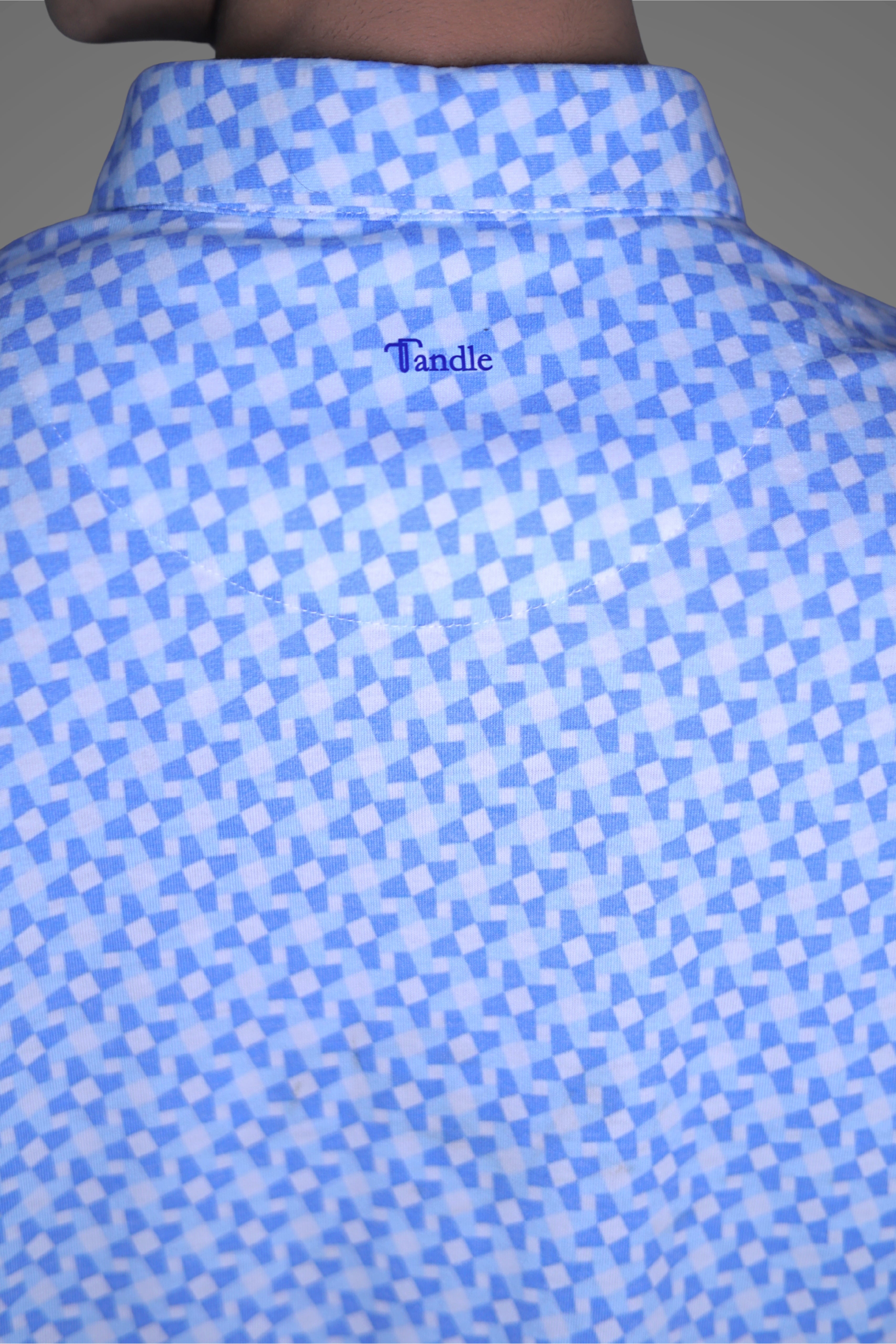 FORMAL OFFICE POLO - Blue Star Print inspired by Classic Galaxy Series