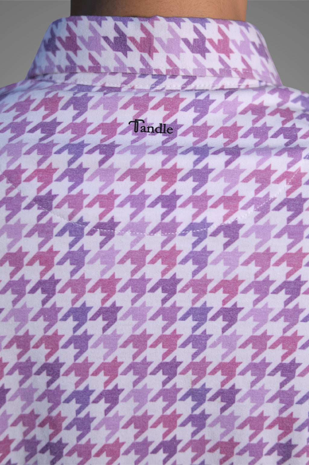 FORMAL OFFICE POLO - Purple and Pink Abstract Print inspired by Shades of Purple