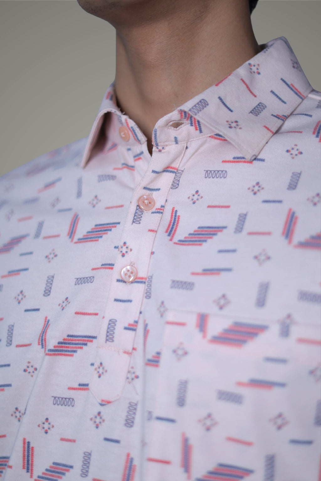 FORMAL OFFICE POLO - Random Print over Tinch of Print inspired by Classic Phone Games